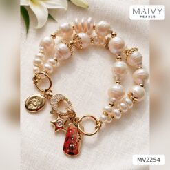 MV2254 - Lắc tay đôi trai trắng dị mix charm